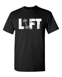 Load image into Gallery viewer, Designs by MyUtopia Shout Out:Lift Adult Unisex T-Shirt,S / Black,Adult Unisex T-Shirt
