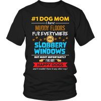 Load image into Gallery viewer, Designs by MyUtopia Shout Out:Limited Edition - # 1 Dog Mom,Unisex Shirt / Black / S,Adult Unisex T-Shirt
