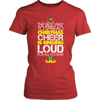 Load image into Gallery viewer, Designs by MyUtopia Shout Out:Limited Edition - Christmas Cheer,Womens Shirt / Red / S,Adult Unisex T-Shirt
