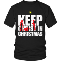 Load image into Gallery viewer, Designs by MyUtopia Shout Out:Limited Edition - Keep Christ in Christmas,Unisex Shirt / Black / S,Adult Unisex T-Shirt
