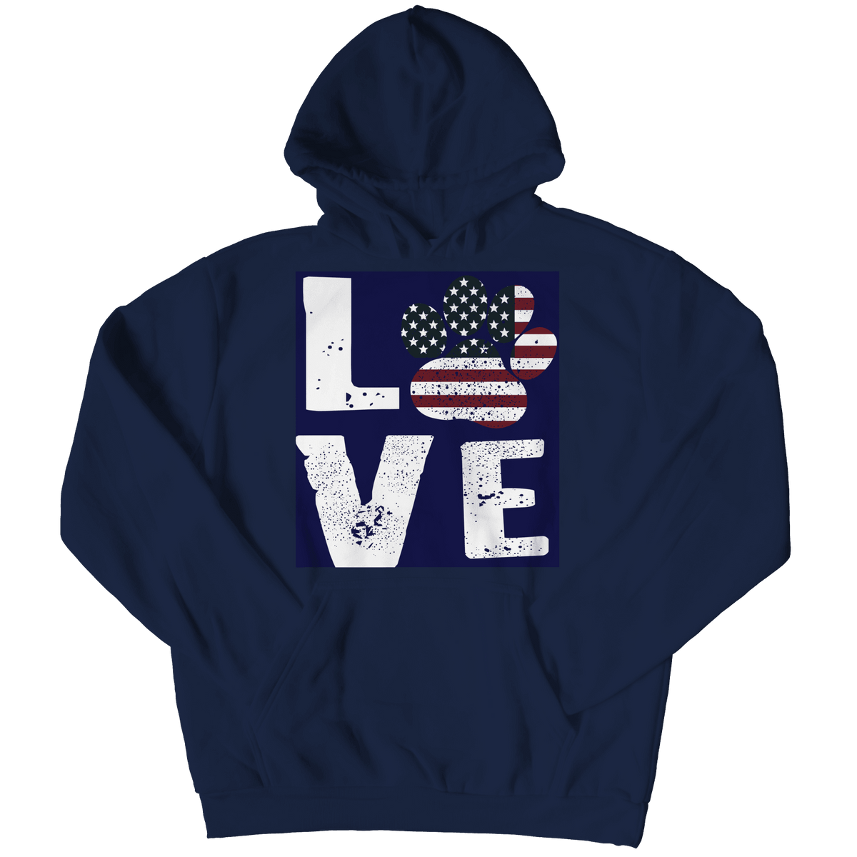 Designs by MyUtopia Shout Out:Limited Edition - Love Dog,Hoodie / Navy / S,Unisex Shirt