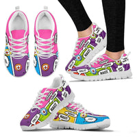 Load image into Gallery viewer, Designs by MyUtopia Shout Out:Louisiana Nurses Rule Mesh Fabric Running Shoes
