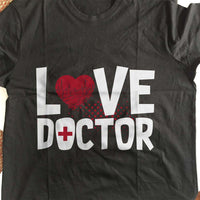 Load image into Gallery viewer, Designs by MyUtopia Shout Out:Love Doctor Valentines Day Humor Adult Unisex T-Shirt
