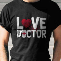 Load image into Gallery viewer, Designs by MyUtopia Shout Out:Love Doctor Valentines Day Humor Adult Unisex T-Shirt
