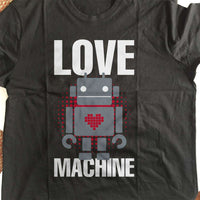 Load image into Gallery viewer, Designs by MyUtopia Shout Out:Love Machine Valentines Day Humor Adult Unisex T-Shirt
