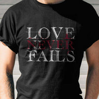 Load image into Gallery viewer, Designs by MyUtopia Shout Out:Love Never Fails Adult Unisex T-Shirt
