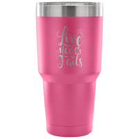 Load image into Gallery viewer, Designs by MyUtopia Shout Out:Love Never Fails Engraved Insulated Double Wall Steel Tumbler Travel Mug,Pink / 30 Oz,Polar Camel Tumbler
