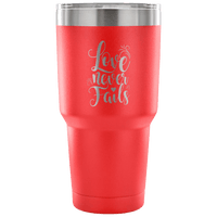 Load image into Gallery viewer, Designs by MyUtopia Shout Out:Love Never Fails Engraved Insulated Double Wall Steel Tumbler Travel Mug,Red / 30 Oz,Polar Camel Tumbler

