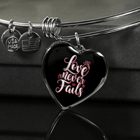 Load image into Gallery viewer, Designs by MyUtopia Shout Out:Love Never Fails Heart Bangel
