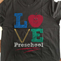 Load image into Gallery viewer, Designs by MyUtopia Shout Out:Love Preschool Adult Unisex Cotton Short Sleeve T-Shirt
