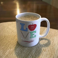 Load image into Gallery viewer, Designs by MyUtopia Shout Out:Love Preschool White Ceramic Coffee Mug
