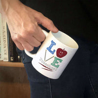 Load image into Gallery viewer, Designs by MyUtopia Shout Out:Love Preschool White Ceramic Coffee Mug
