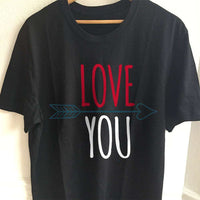 Load image into Gallery viewer, Designs by MyUtopia Shout Out:Love You Adult Unisex T-Shirt
