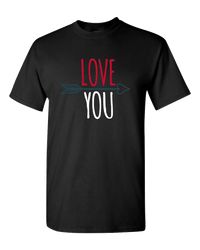 Load image into Gallery viewer, Designs by MyUtopia Shout Out:Love You Adult Unisex T-Shirt,S / Black,Adult Unisex T-Shirt

