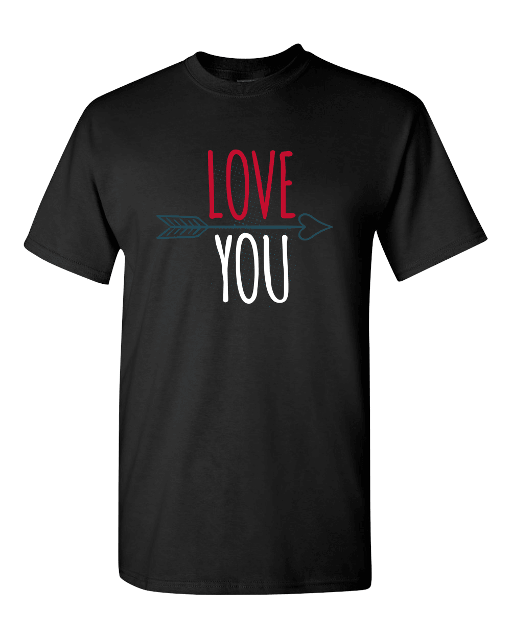 Designs by MyUtopia Shout Out:Love You Adult Unisex T-Shirt,S / Black,Adult Unisex T-Shirt