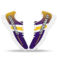 Load image into Gallery viewer, Designs by MyUtopia Shout Out:#LovePurpleLiveGold Louisiana St Fan Running Shoes
