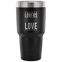 Load image into Gallery viewer, Designs by MyUtopia Shout Out:Lovers Gonna Love Engraved Insulated Double Wall Steel Tumbler Travel Mug,Black / 30 Oz,Polar Camel Tumbler

