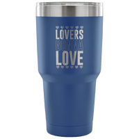 Load image into Gallery viewer, Designs by MyUtopia Shout Out:Lovers Gonna Love Engraved Insulated Double Wall Steel Tumbler Travel Mug,Blue / 30 Oz,Polar Camel Tumbler
