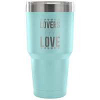 Load image into Gallery viewer, Designs by MyUtopia Shout Out:Lovers Gonna Love Engraved Insulated Double Wall Steel Tumbler Travel Mug,Light Blue / 30 Oz,Polar Camel Tumbler
