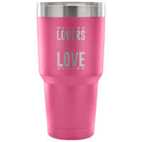 Load image into Gallery viewer, Designs by MyUtopia Shout Out:Lovers Gonna Love Engraved Insulated Double Wall Steel Tumbler Travel Mug,Pink / 30 Oz,Polar Camel Tumbler
