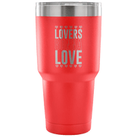 Load image into Gallery viewer, Designs by MyUtopia Shout Out:Lovers Gonna Love Engraved Insulated Double Wall Steel Tumbler Travel Mug,Red / 30 Oz,Polar Camel Tumbler

