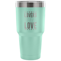 Load image into Gallery viewer, Designs by MyUtopia Shout Out:Lovers Gonna Love Engraved Insulated Double Wall Steel Tumbler Travel Mug,Teal / 30 Oz,Polar Camel Tumbler
