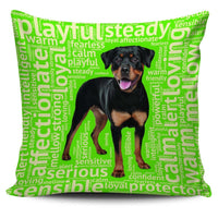 Load image into Gallery viewer, Designs by MyUtopia Shout Out:Loving Rottweiler Pillowcases,Green,Pillowcases
