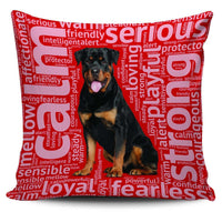 Load image into Gallery viewer, Designs by MyUtopia Shout Out:Loving Rottweiler Pillowcases,Red,Pillowcases
