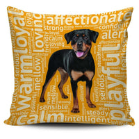 Load image into Gallery viewer, Designs by MyUtopia Shout Out:Loving Rottweiler Pillowcases,Gold,Pillowcases
