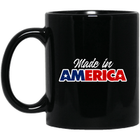 Load image into Gallery viewer, Designs by MyUtopia Shout Out:Made In America Trump Ceramic Coffee Mug,11 oz / Black,Ceramic Coffee Mug
