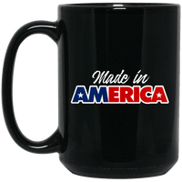 Load image into Gallery viewer, Designs by MyUtopia Shout Out:Made In America Trump Ceramic Coffee Mug,15 oz / Black,Ceramic Coffee Mug
