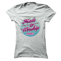 Load image into Gallery viewer, Designs by MyUtopia Shout Out:Made To Worship Psalm 57 Ultra Cotton T-Shirt,Grey / S,Adult Unisex T-Shirt
