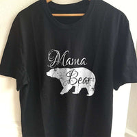 Load image into Gallery viewer, Designs by MyUtopia Shout Out:Mama Bear Adult Unisex T-Shirt,S / Black,Adult Unisex T-Shirt
