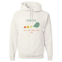 Load image into Gallery viewer, Designs by MyUtopia Shout Out:Mama Bird Personalized Adult Hoodie,White / S,Pullover Hoodie
