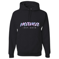 Load image into Gallery viewer, Designs by MyUtopia Shout Out:Mama Established Personalized Adult Hoodie,Black / S,Pullover Hoodie

