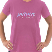 Load image into Gallery viewer, Designs by MyUtopia Shout Out:Mama Established Personalized Adult Unisex T-Shirt
