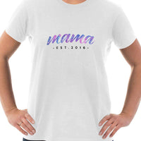 Load image into Gallery viewer, Designs by MyUtopia Shout Out:Mama Established Personalized Adult Unisex T-Shirt
