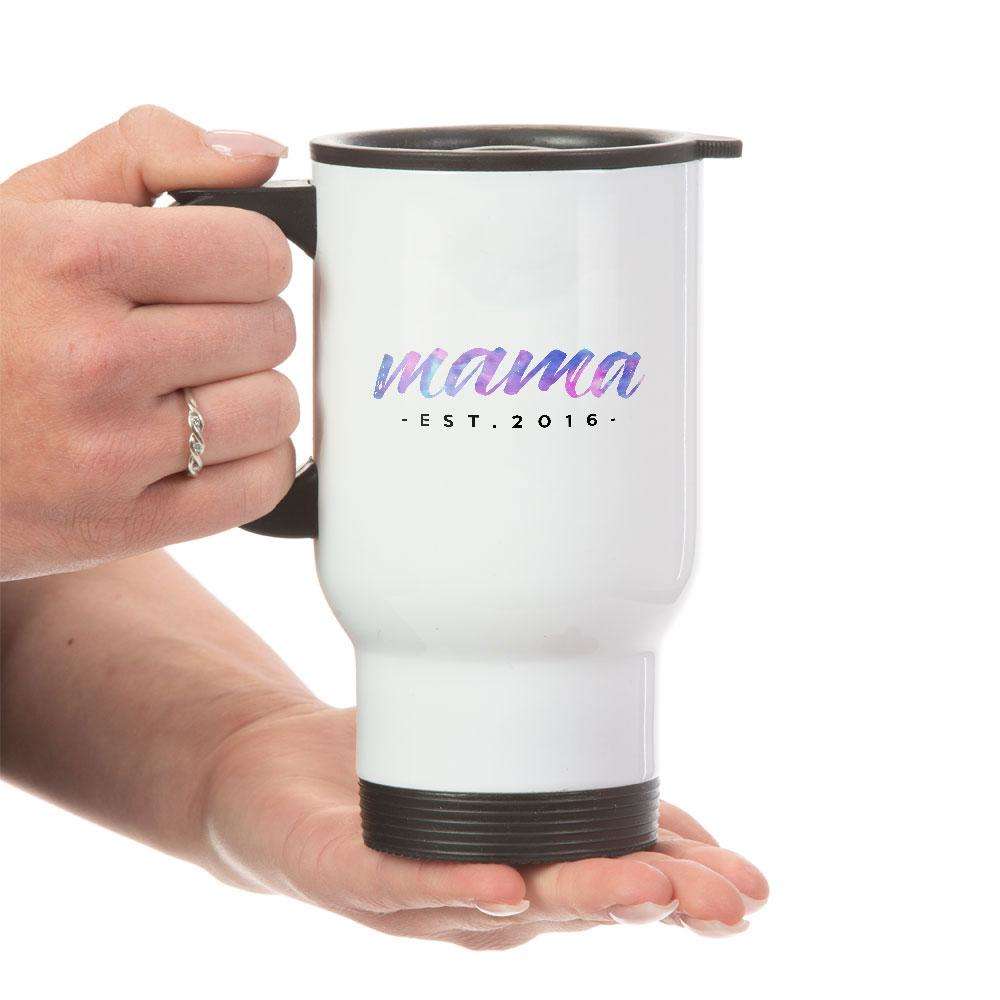 Designs by MyUtopia Shout Out:Mama Established Personalized with Kid's Names Travel Mug