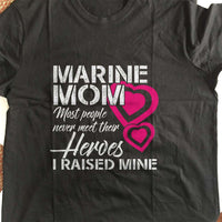 Load image into Gallery viewer, Designs by MyUtopia Shout Out:Marine Mom Adult Unisex T-Shirt
