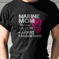 Load image into Gallery viewer, Designs by MyUtopia Shout Out:Marine Mom Adult Unisex T-Shirt
