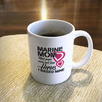 Load image into Gallery viewer, Designs by MyUtopia Shout Out:Marine Mom Ceramic Coffee Mugs
