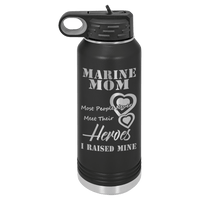 Load image into Gallery viewer, Designs by MyUtopia Shout Out:Marine Mom, I Raised My Hero - 32 oz Polar Camel Water Bottle - Stainless Steel,32oz / Black,Polar Camel - 32oz Water Bottle
