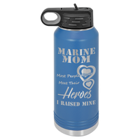 Load image into Gallery viewer, Designs by MyUtopia Shout Out:Marine Mom, I Raised My Hero - 32 oz Polar Camel Water Bottle - Stainless Steel,32oz / Royal,Polar Camel - 32oz Water Bottle
