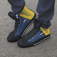 Load image into Gallery viewer, Designs by MyUtopia Shout Out:Marquette DAD Basketball Fans Canvas High Top Shoes
