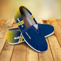 Load image into Gallery viewer, Designs by MyUtopia Shout Out:Marquette Golden Flight Eagles Basketball Fans Casual Canvas Slip on Shoes Women&#39;s Flats
