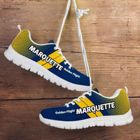 Load image into Gallery viewer, Designs by MyUtopia Shout Out:Marquette Golden Flight Eagles Basketball Fans Running Shoes,Men&#39;s / Mens US5 (EU38) / Blue / Gold,Running Shoes
