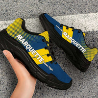 Load image into Gallery viewer, Designs by MyUtopia Shout Out:Marquette #GoldenFlight Chunky Sneakers
