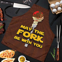 Load image into Gallery viewer, Designs by MyUtopia Shout Out:May The Fork Be With You, Funny Apron, Kitchen, Baking, BBQ, Grilling
