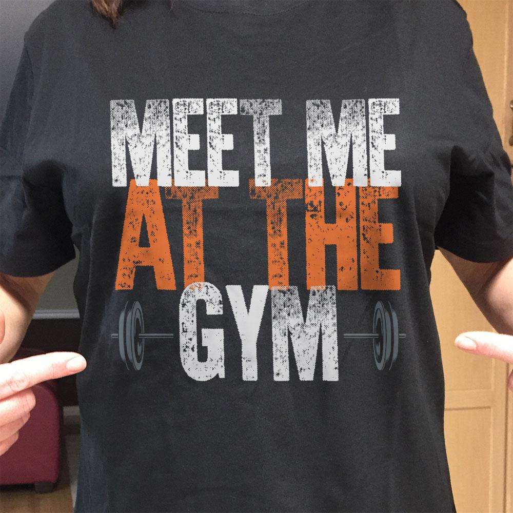 Designs by MyUtopia Shout Out:Meet Me At The Gym Adult Unisex T-Shirt