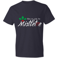 Load image into Gallery viewer, Designs by MyUtopia Shout Out:Meet Me Under the Mistletoe - Lightweight T-Shirt 4.5 oz,Navy / S,Adult Unisex T-Shirt
